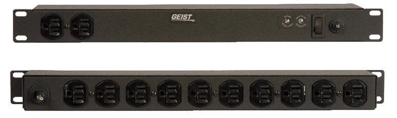 Geist Manufacturing SP124-10 Rack-mountable 12 Outlet Power Distribution Unit