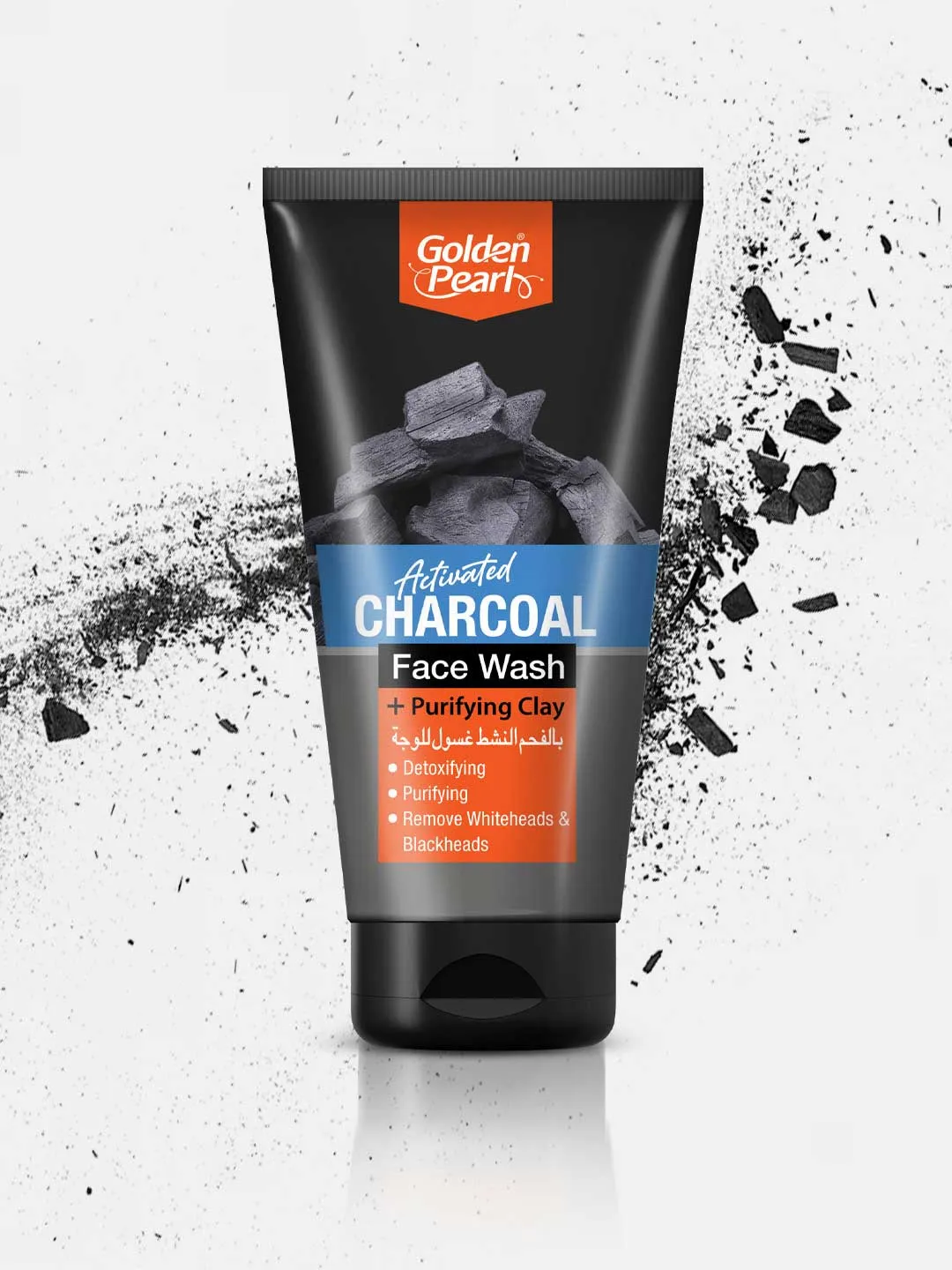 Golden Pearl Activated Charcoal Face Wash with Purifying Clay - 150ML