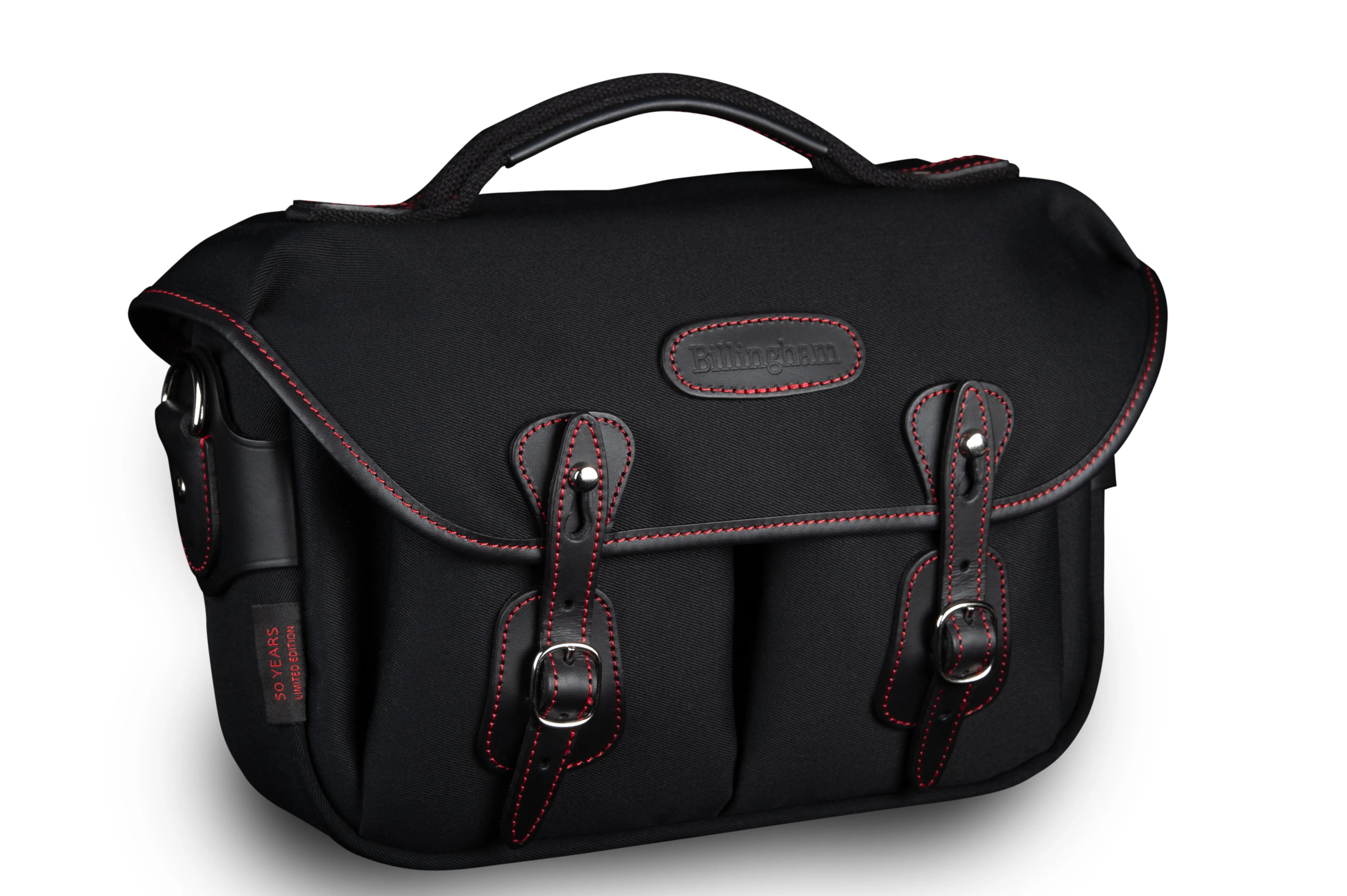 Hadley Small Pro Camera Bag - Black Canvas / Black Leather / Red Stitching (50th Anniversary Limited Edition)