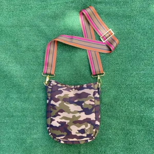 HARLIE Neoprene Camo Messenger Bag