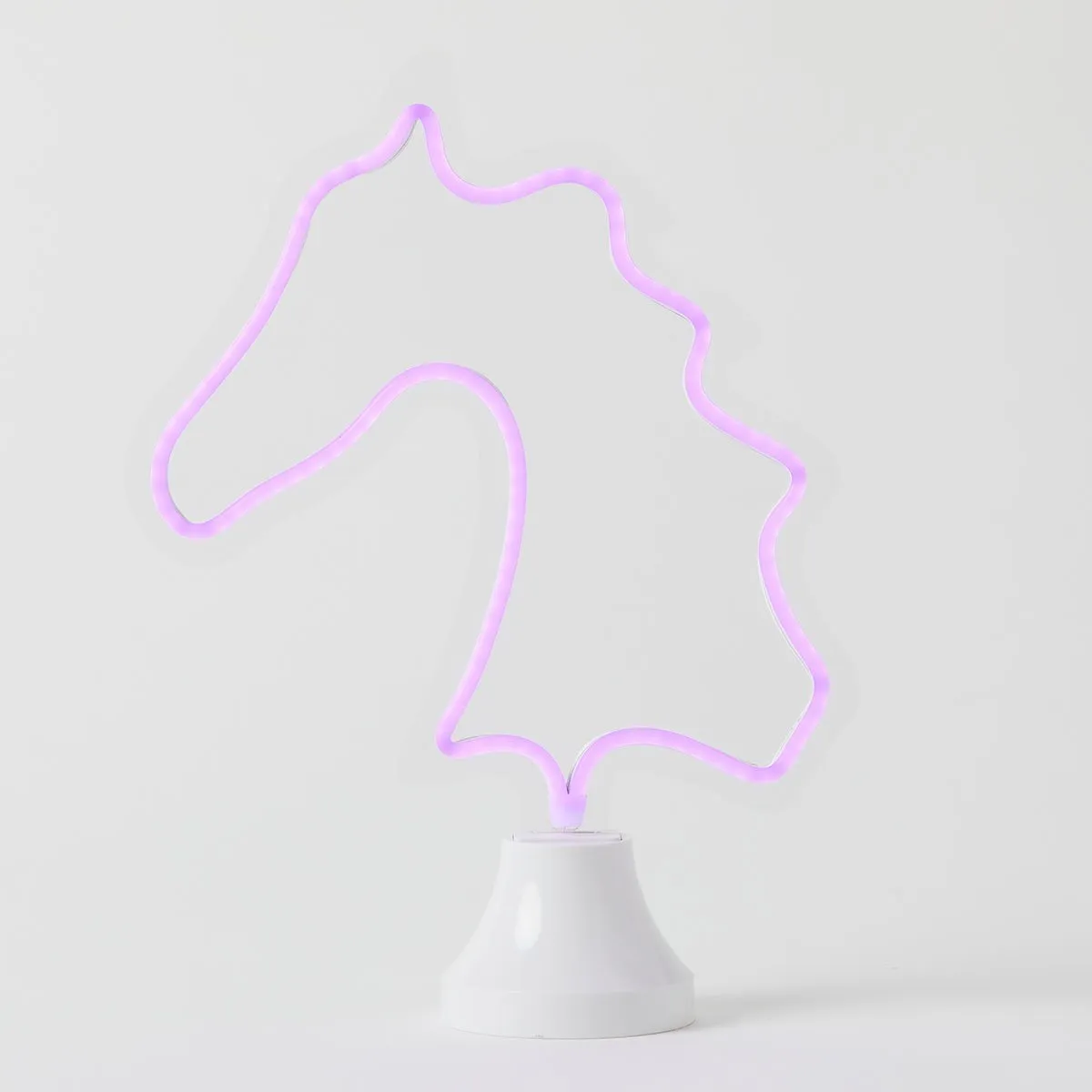 Horse Head LED Neon Light on Stand by Pilbeam Living