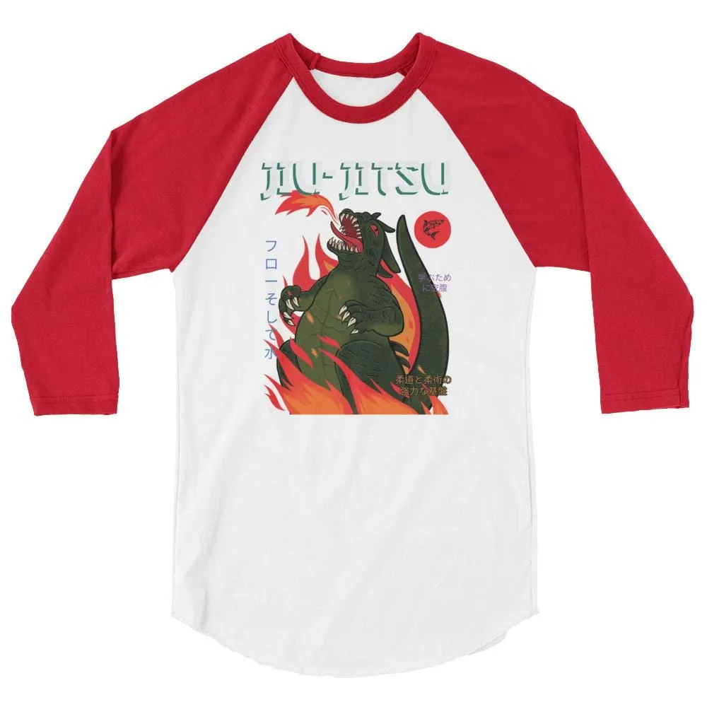 Jiu-Jitsu Kaiju ~ 3/4 sleeve raglan shirt