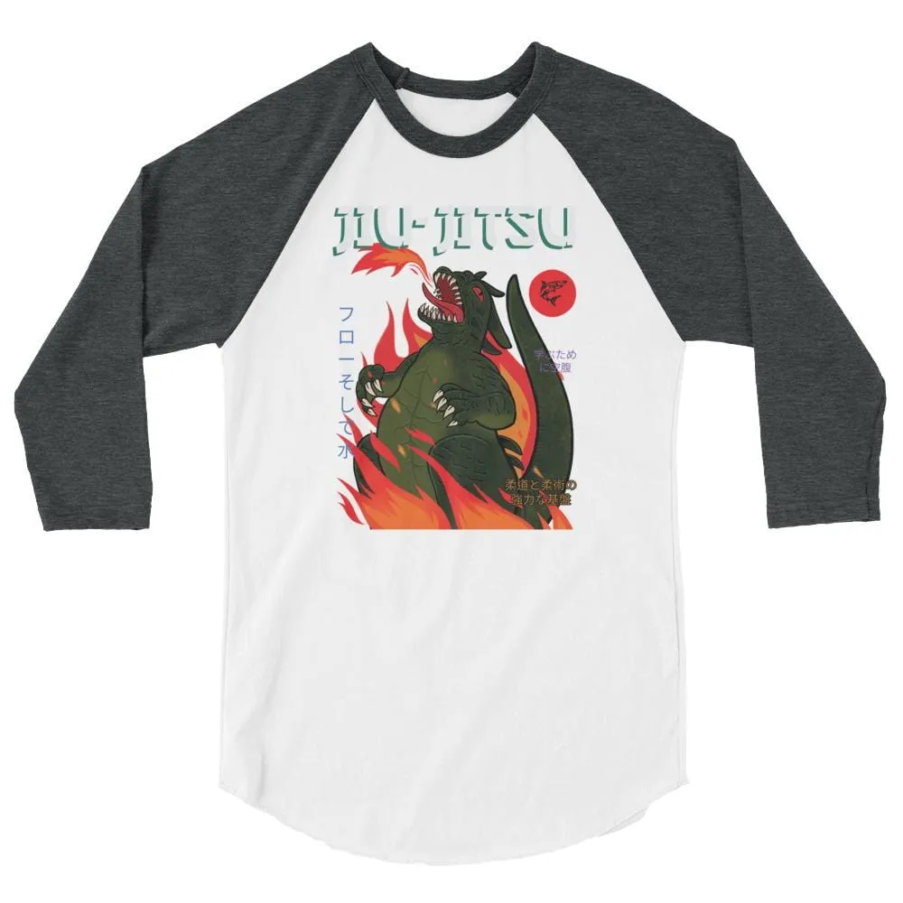 Jiu-Jitsu Kaiju ~ 3/4 sleeve raglan shirt