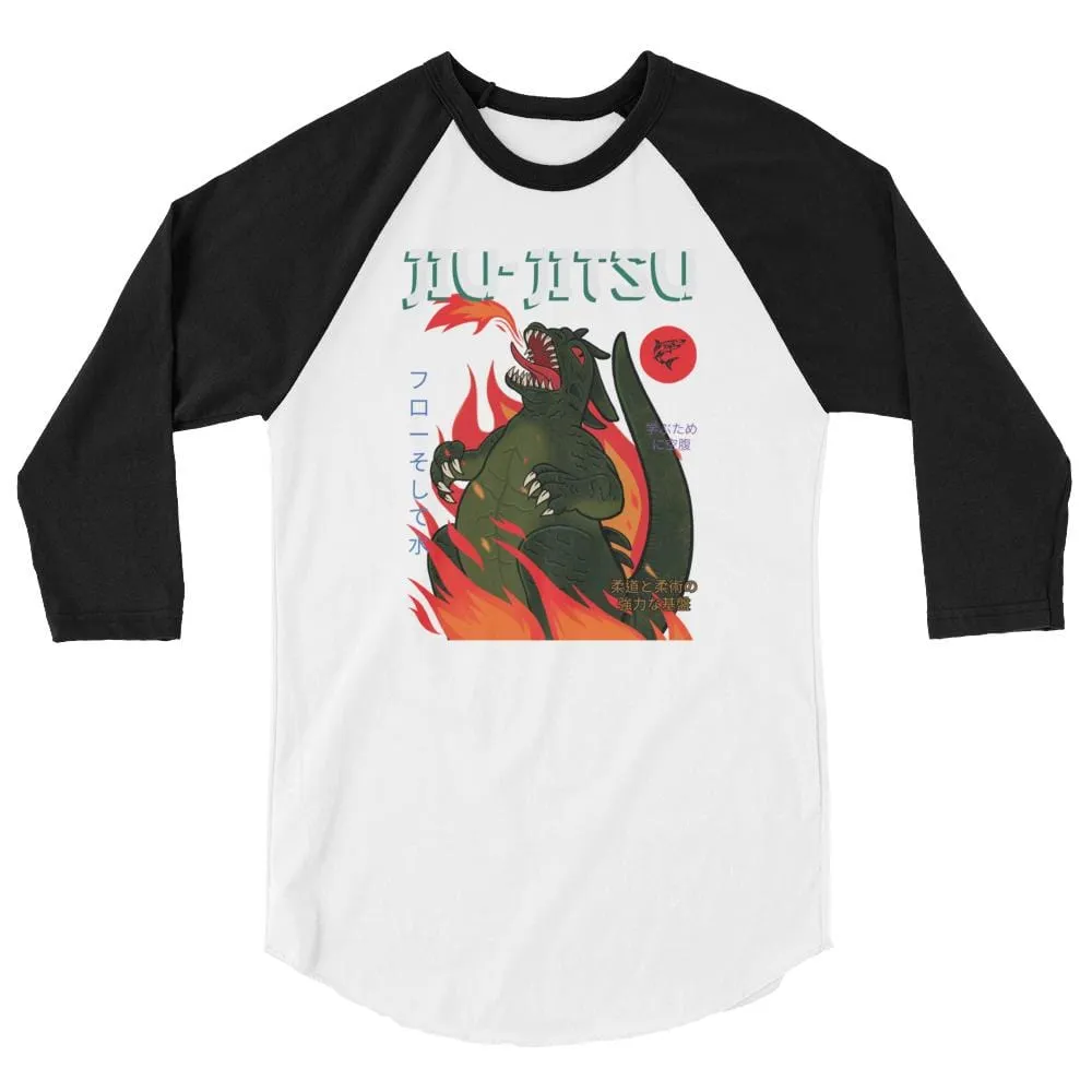 Jiu-Jitsu Kaiju ~ 3/4 sleeve raglan shirt