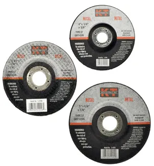 K-T Industries 7" X 1/4" X 7/8" Metal Grinding Wheel