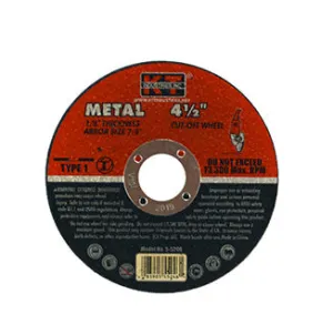 K-T Industries Cutting Wheel 4-1/2" X 1/8" X 7/8"