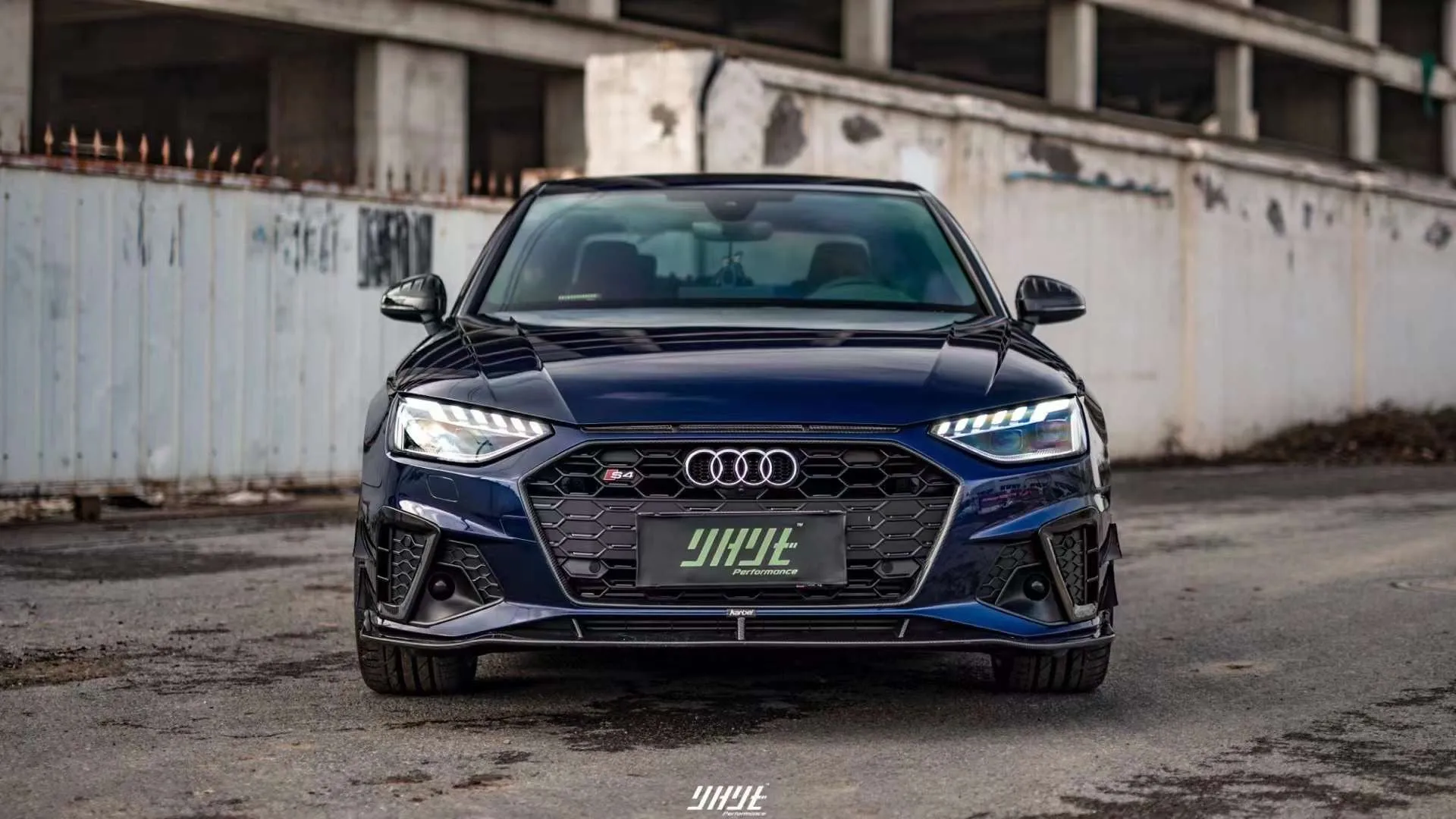 Karbel Carbon Dry Carbon Fiber Front Bumper Upper Valences for Audi S4 & A4 S Line 2020-ON B9.5