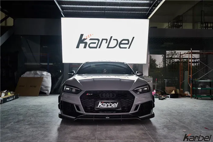 Karbel Carbon Dry Carbon Fiber Front Lip For Audi RS5 B9 2017-2019