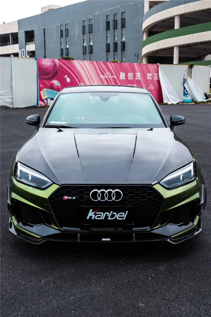 Karbel Carbon Dry Carbon Fiber Front Lip For Audi RS5 B9 2017-2019