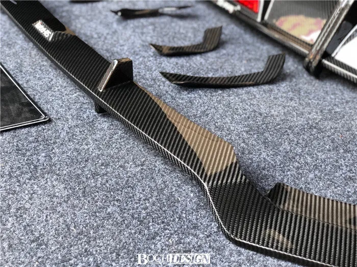 Karbel Carbon Dry Carbon Fiber Front Lip For Audi RS5 B9 2017-2019