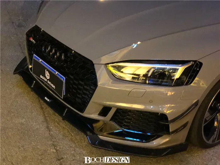 Karbel Carbon Dry Carbon Fiber Front Lip For Audi RS5 B9 2017-2019