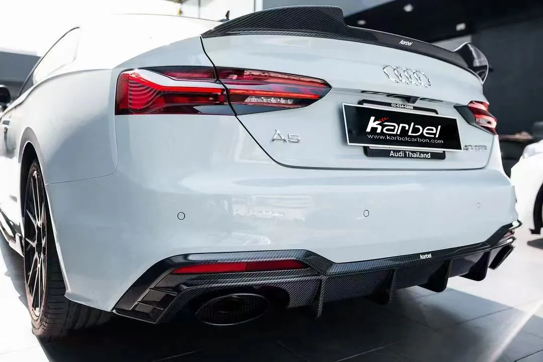 Karbel Carbon Dry Carbon Fiber Rear Diffuser Ver.2 for Audi S5 & A5 S Line 2020-ON B9.5