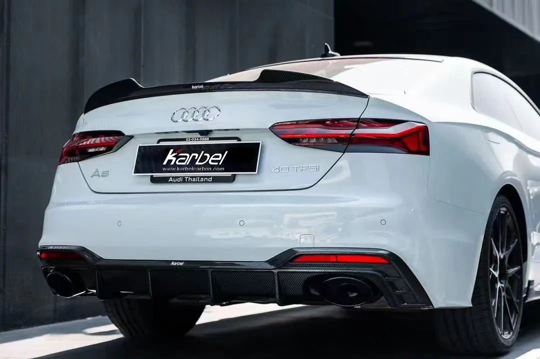 Karbel Carbon Dry Carbon Fiber Rear Diffuser Ver.2 for Audi S5 & A5 S Line 2020-ON B9.5