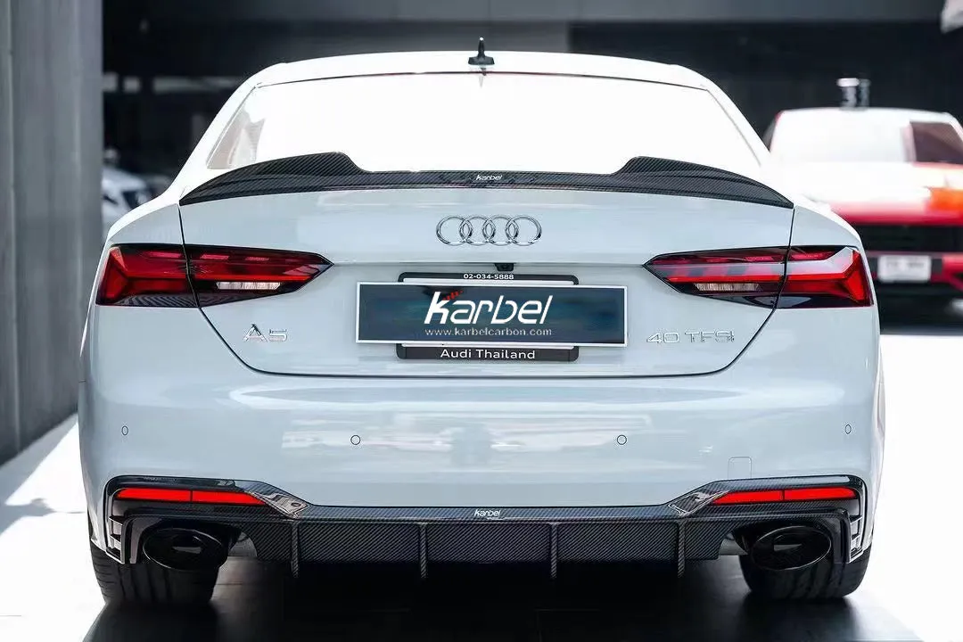 Karbel Carbon Dry Carbon Fiber Rear Diffuser Ver.2 for Audi S5 & A5 S Line 2020-ON B9.5