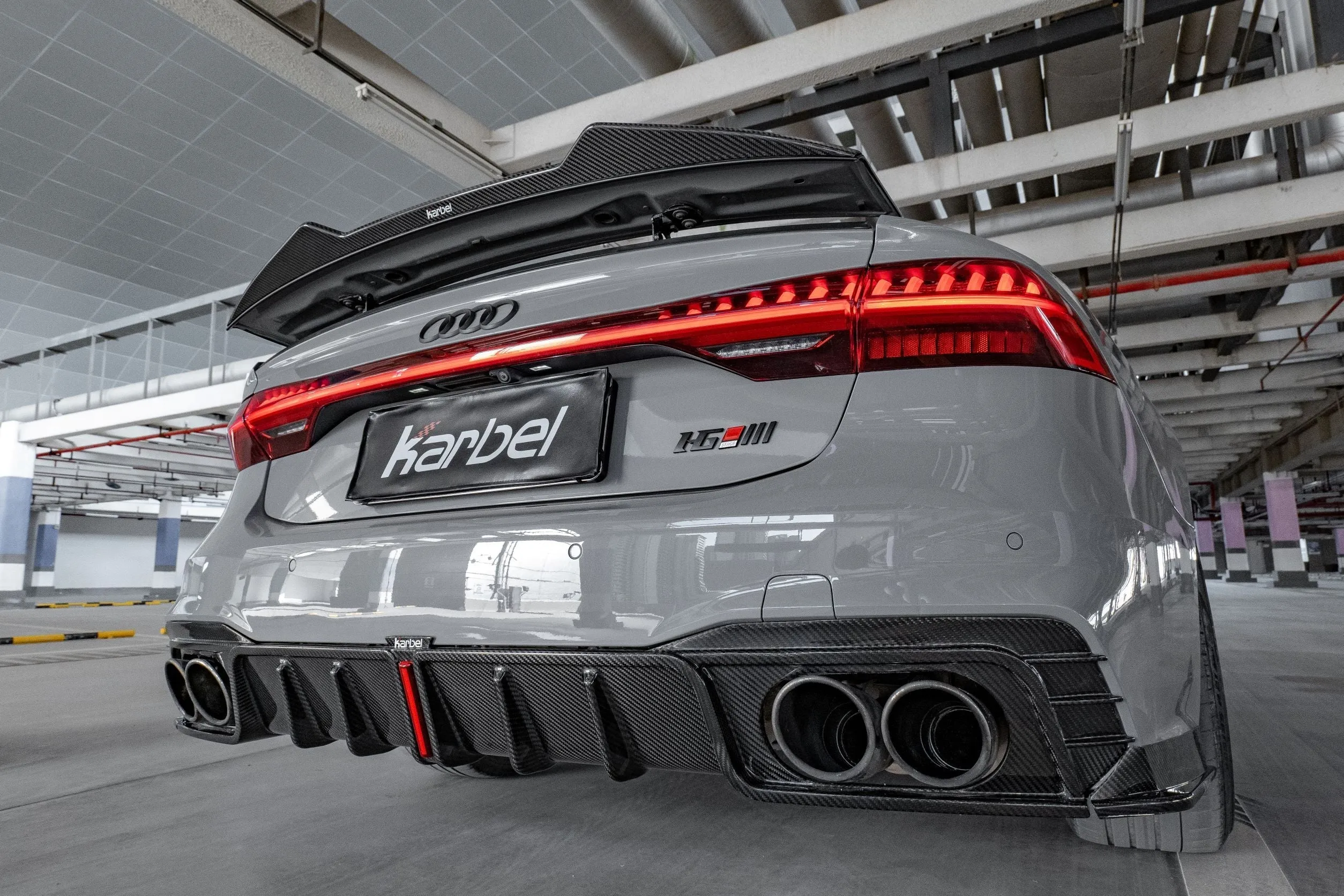 Karbel Carbon Dry Carbon Fiber Rear Spoiler Ver.2 for Audi RS7 S7 A7 2019-ON C8