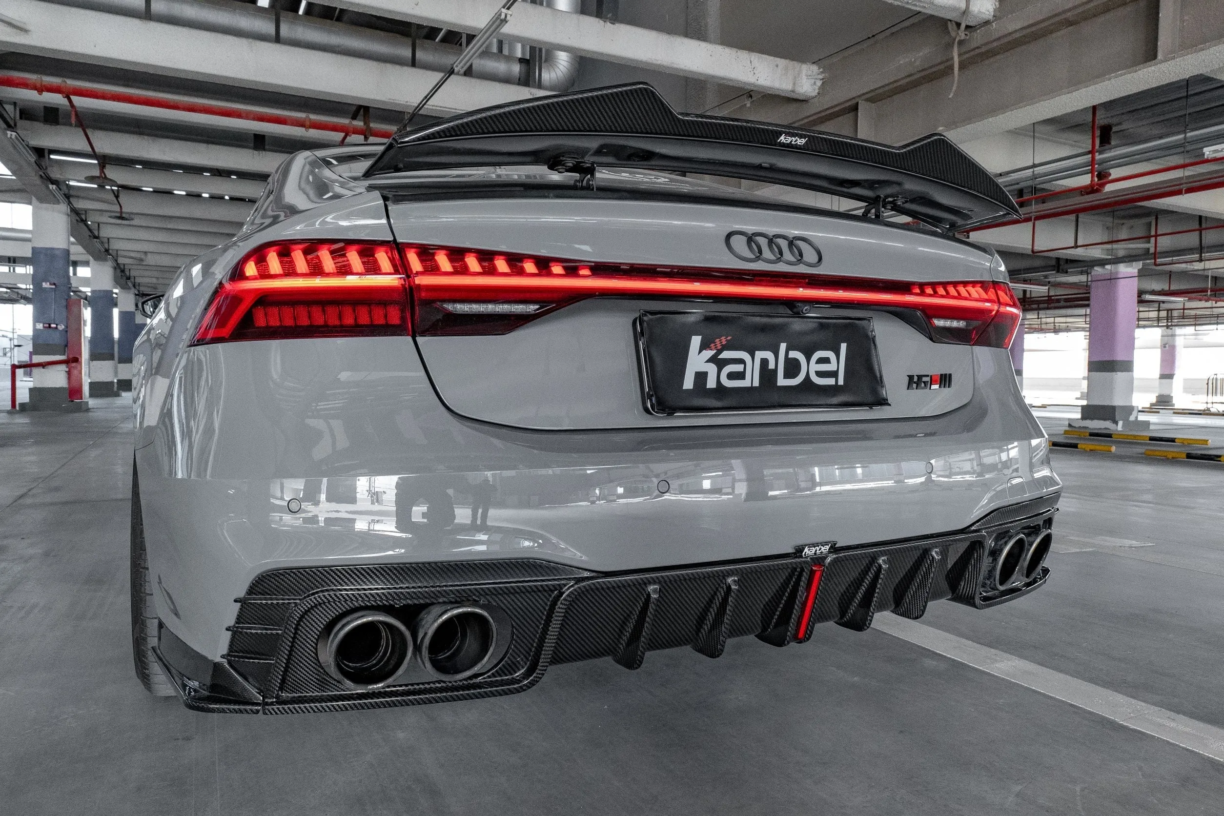 Karbel Carbon Dry Carbon Fiber Rear Spoiler Ver.2 for Audi RS7 S7 A7 2019-ON C8