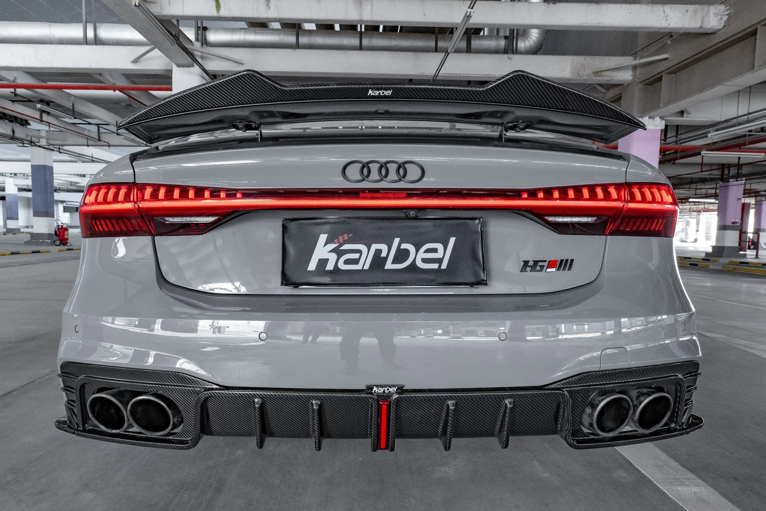 Karbel Carbon Dry Carbon Fiber Rear Spoiler Ver.2 for Audi RS7 S7 A7 2019-ON C8