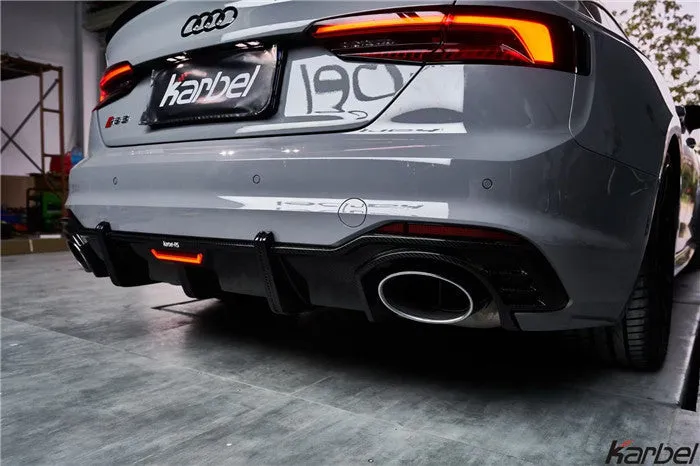 Karbel Dry Carbon Fiber Rear Diffuser For Audi RS5 B9 2017-2019