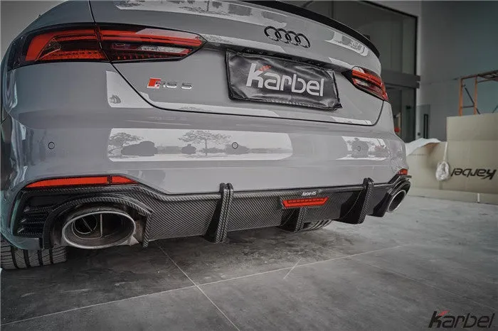 Karbel Dry Carbon Fiber Rear Diffuser For Audi RS5 B9 2017-2019