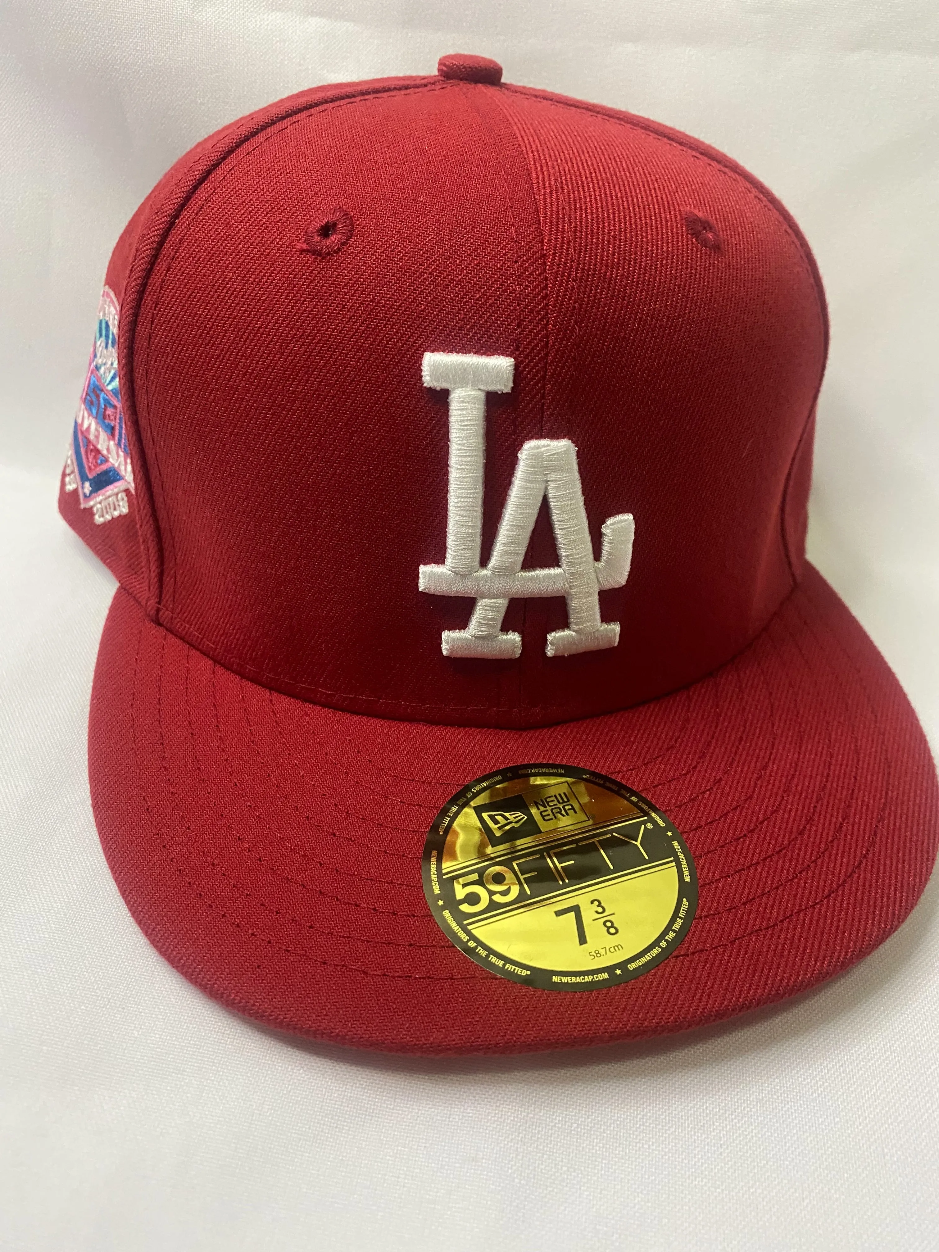 Los Angeles Dodgers 50th Anniversary 1958-2008 Fitted Hat