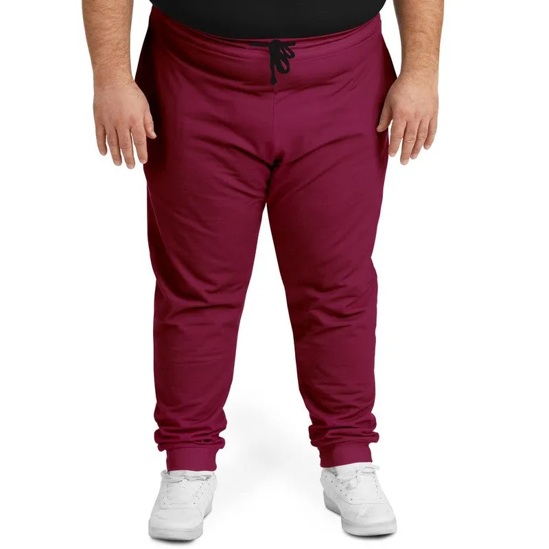 Medium Dark Cool Pink Joggers | Unisex | with PLUS sizes | Medium Dark Pure Cool Pink | C0M100Y25K60