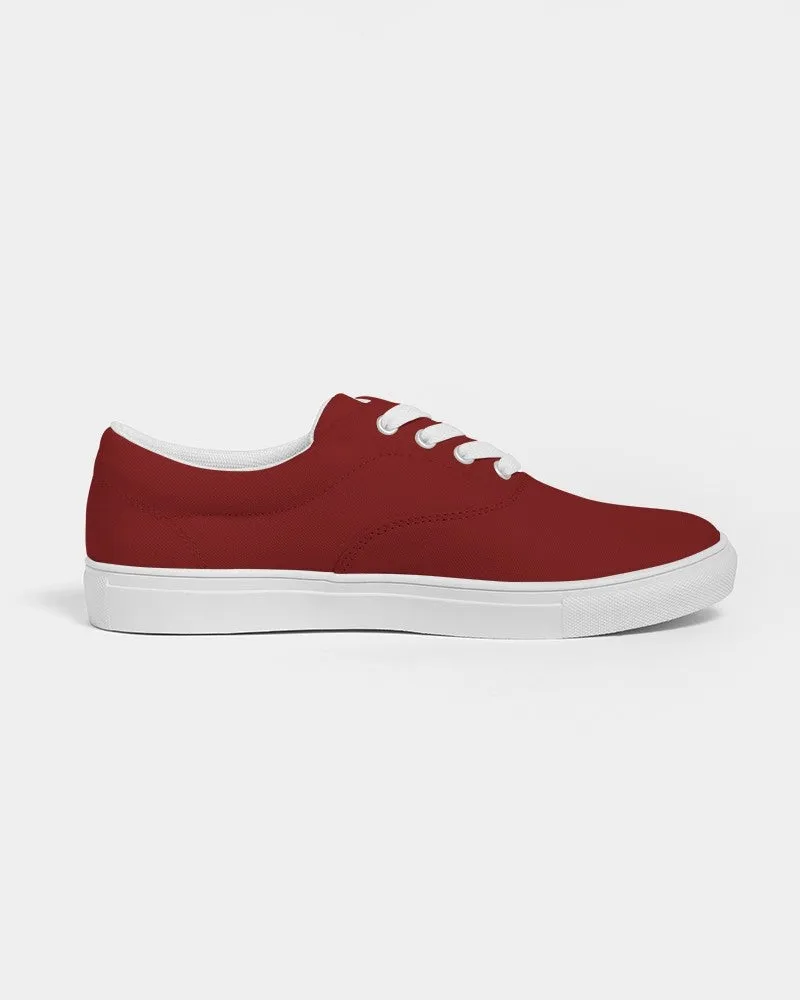 Medium Dark Red Women's Canvas Sneakers | Women's | Medium Dark Pure Red | C0M100Y100K60