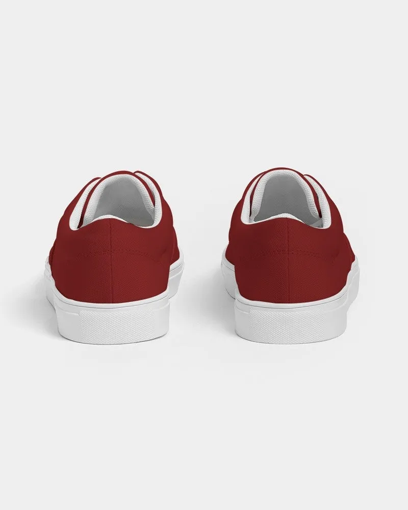 Medium Dark Red Women's Canvas Sneakers | Women's | Medium Dark Pure Red | C0M100Y100K60