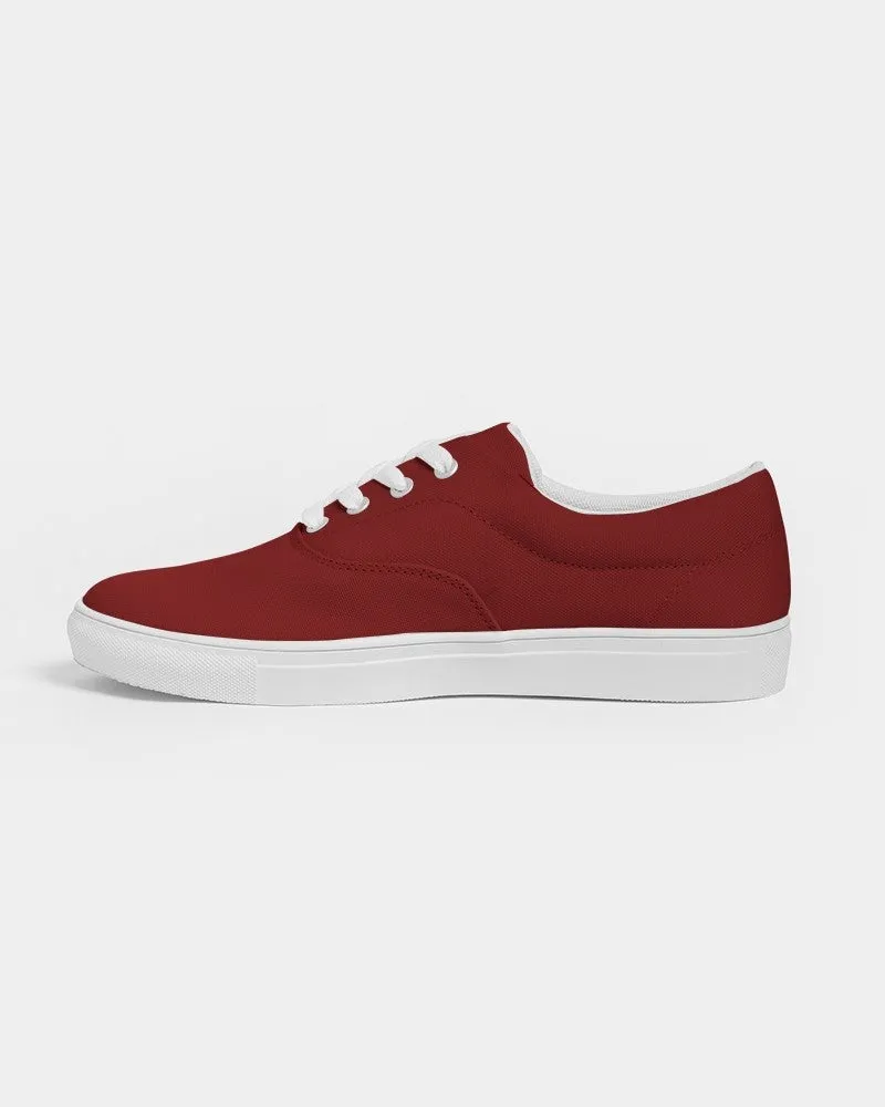 Medium Dark Red Women's Canvas Sneakers | Women's | Medium Dark Pure Red | C0M100Y100K60