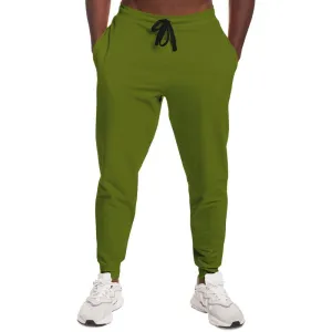 Medium Dark Yellow Warm Green Joggers | Unisex | with PLUS sizes | Medium Dark Pure Yellow Warm Green | C25M0Y100K60