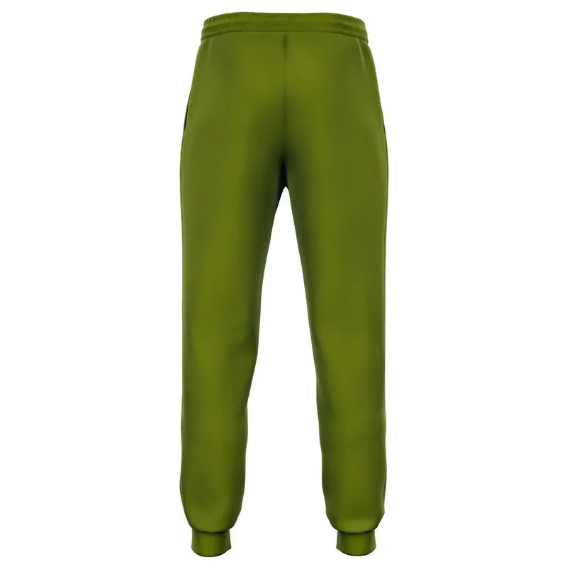 Medium Dark Yellow Warm Green Joggers | Unisex | with PLUS sizes | Medium Dark Pure Yellow Warm Green | C25M0Y100K60