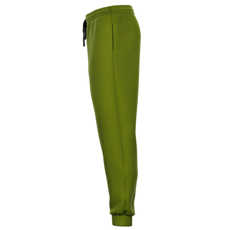 Medium Dark Yellow Warm Green Joggers | Unisex | with PLUS sizes | Medium Dark Pure Yellow Warm Green | C25M0Y100K60