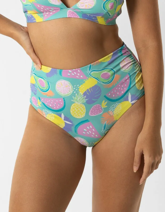 Mid Waist Tropicana Bikini Bottoms