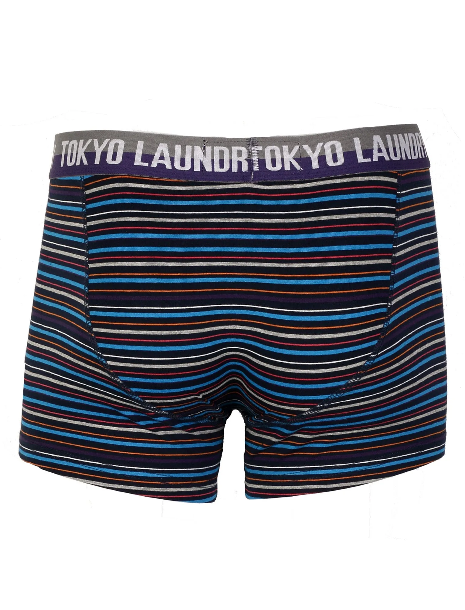 Minnesota (2 Pack) Boxer Shorts In Mood Indigo / Mood Indigo Stripe - Tokyo Laundry