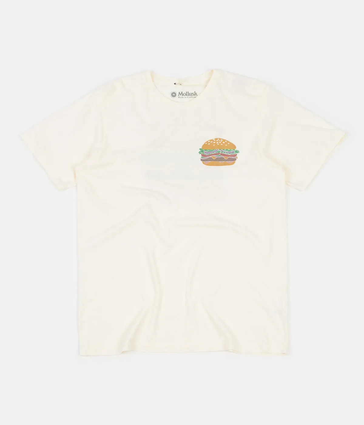 Mollusk Cheeseburger T-Shirt - Antique White