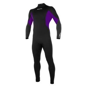 Mystic Rental Fullsuit 3/2mm Bzip Flatlock Unisex