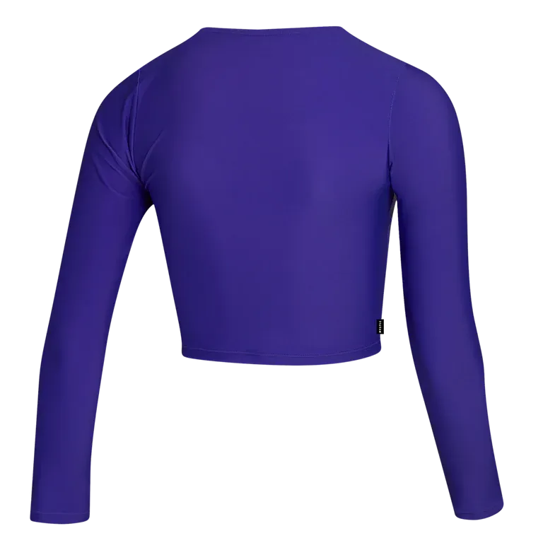 MYSTIC SUN LS RASH CROP WOMEN PURPLE