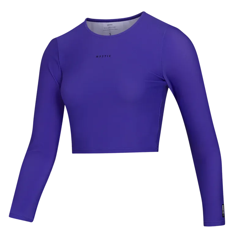 MYSTIC SUN LS RASH CROP WOMEN PURPLE