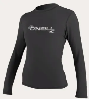 O'neill Women's Basic UPF 50  L/S Sun Shirt BLK