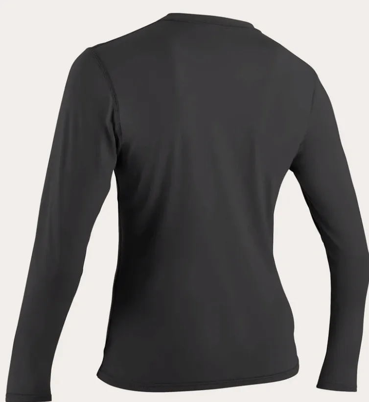 O'neill Women's Basic UPF 50  L/S Sun Shirt BLK