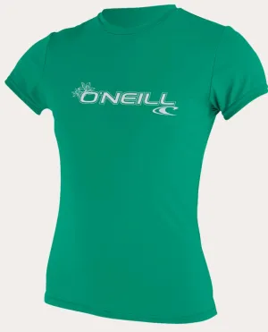 O'neill Women's Basic UPF 50  S/S Sun Shirt Seaglass