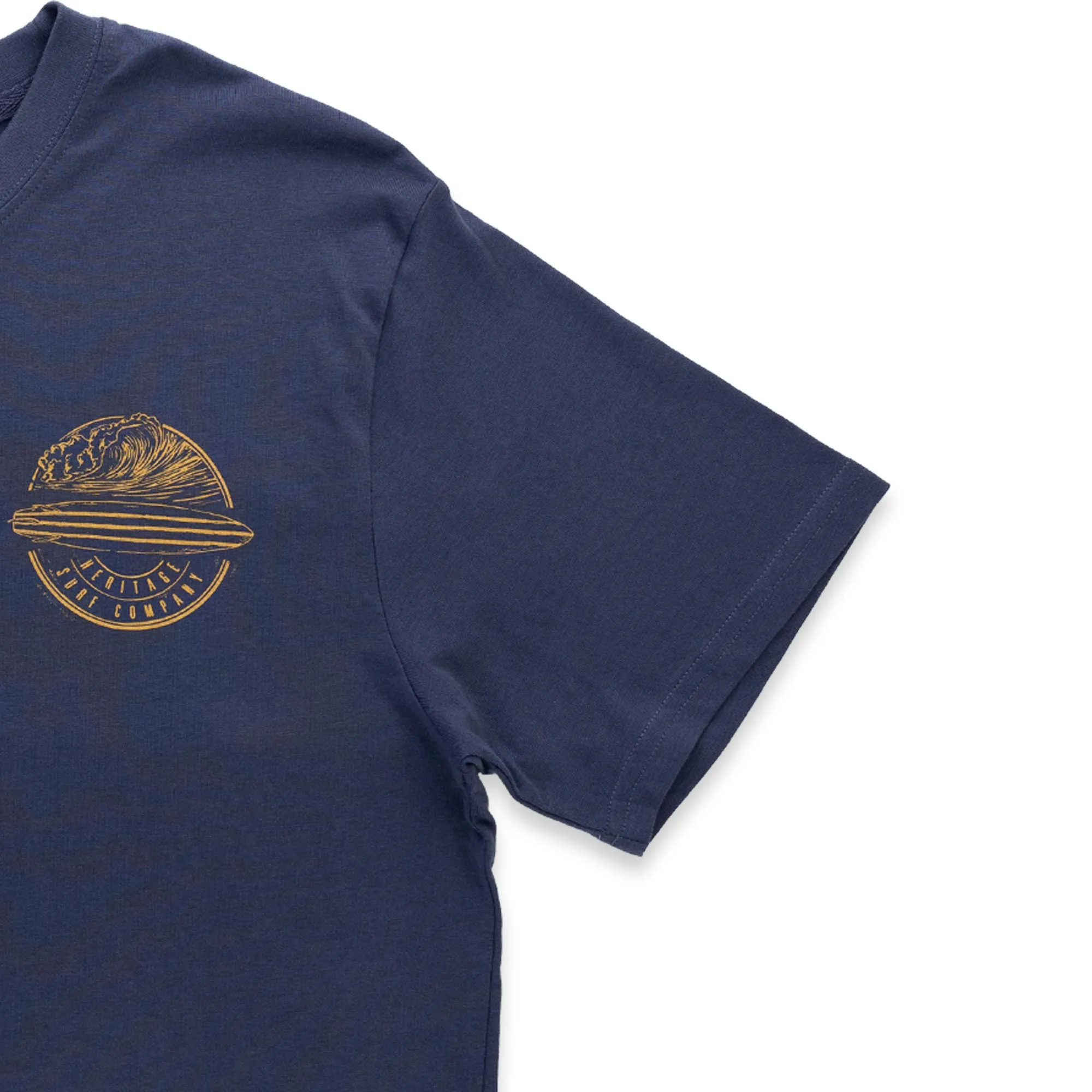 Pacific Creations "Laie Hawaii Surf Badge" Men's T-Shirt, Navy