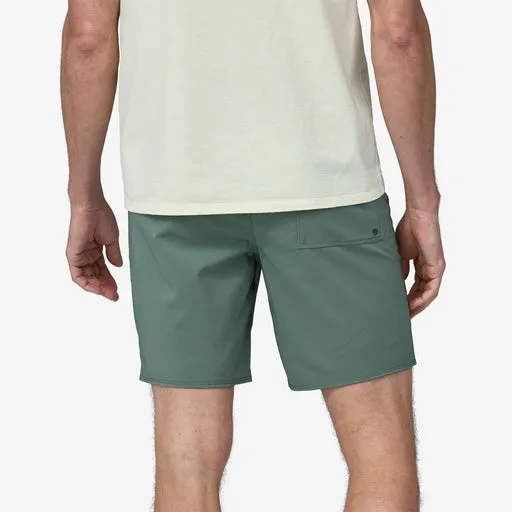 Patagonia Hydropeak 18 in Boardshorts-Peak Protector Badge: Hemlock Green