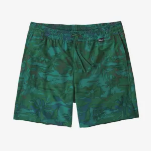 Patagonia Hydropeak Volley 16 in Boardshorts-Cliffs and Coves: Conifer Green