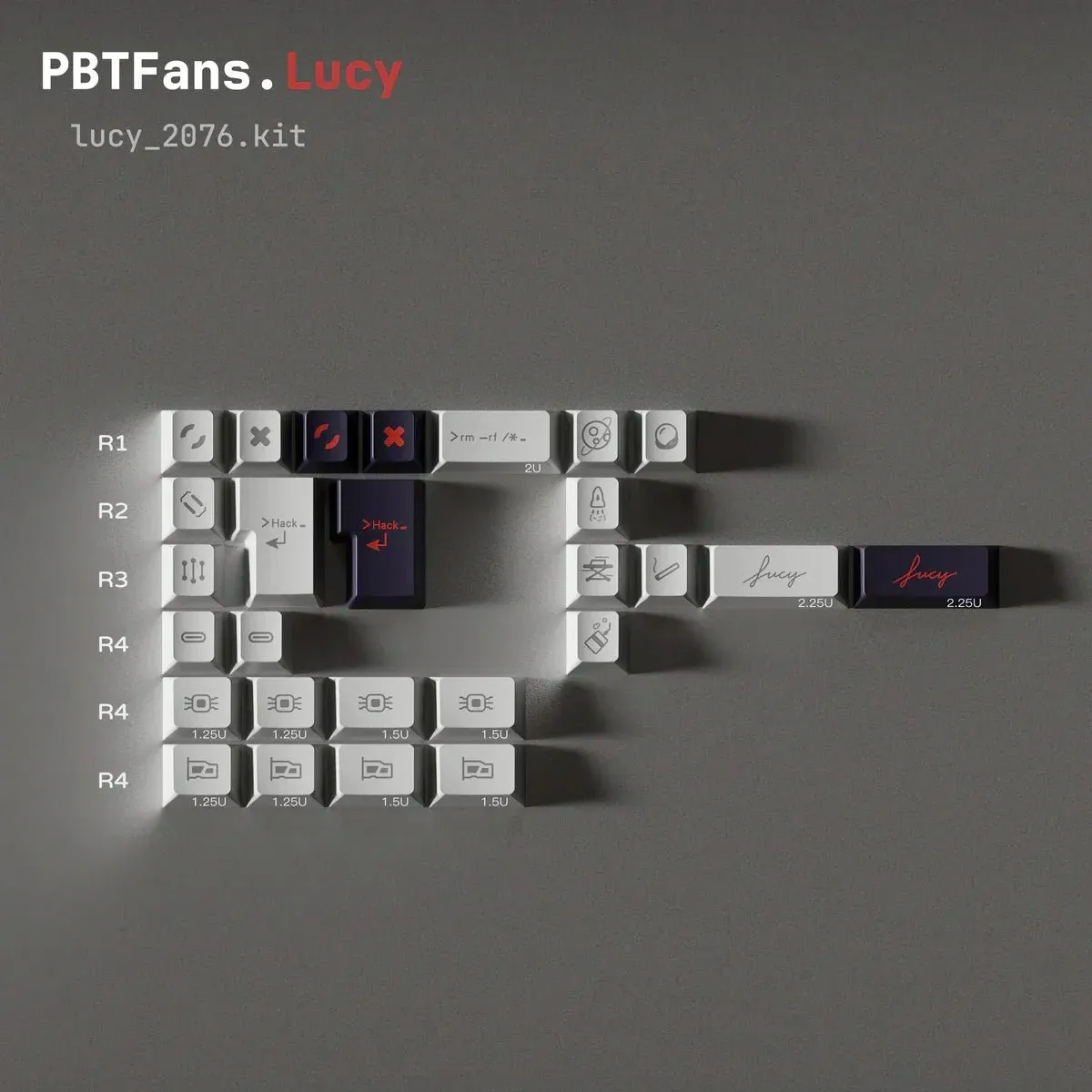 PBTfans Lucy Keycap Set