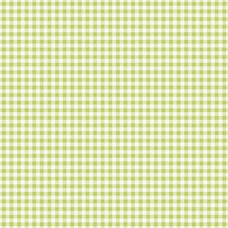 Picnic Florals - Gingham Green