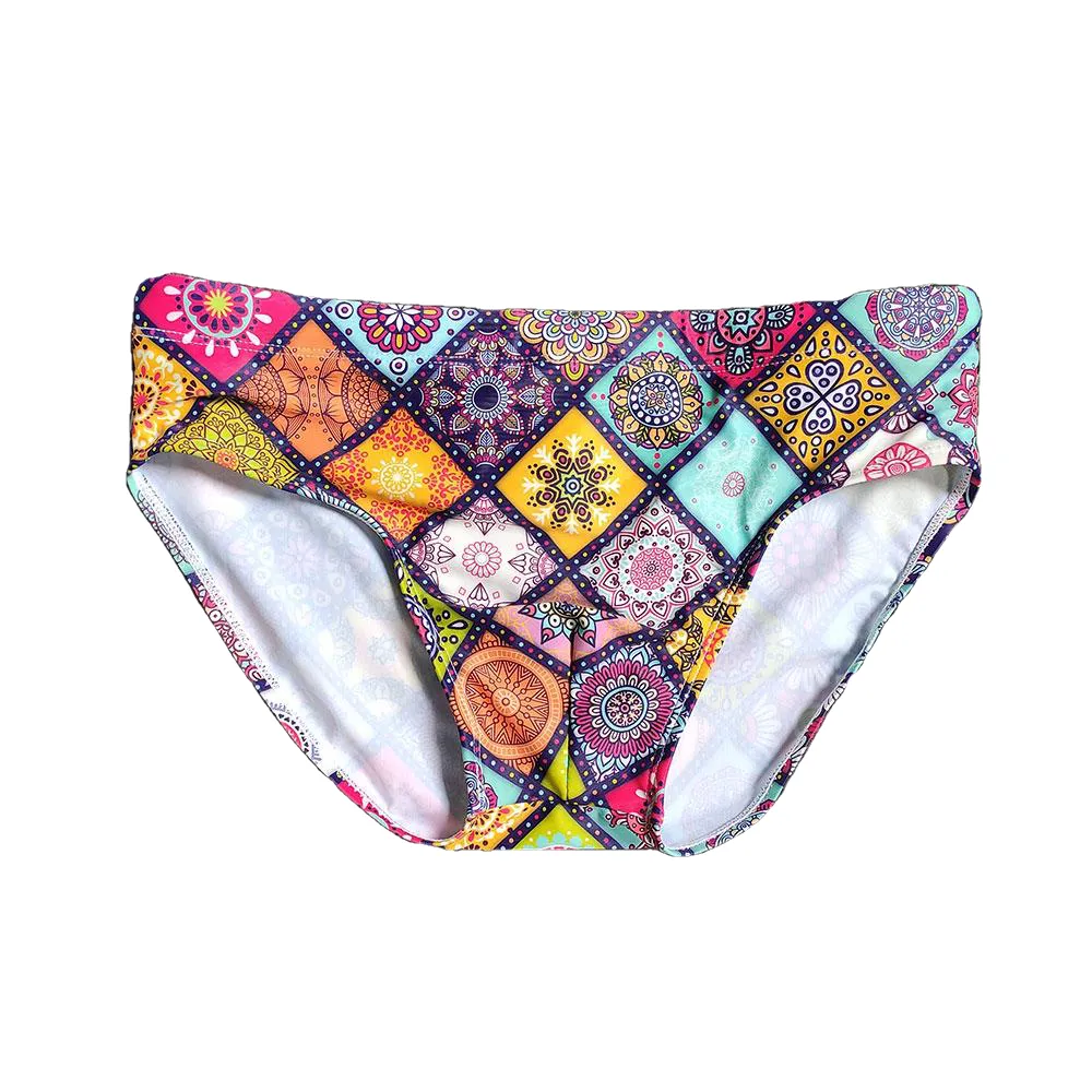 Popular Sexy Men's Print Swim Briefs For Surfing