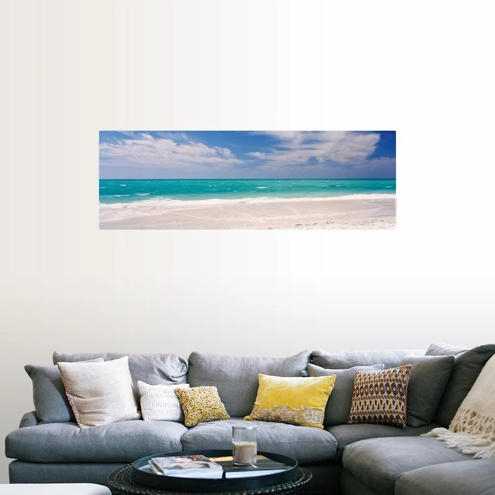 "Clouds over the sea, Lido Beach, St. Armands Key, Gulf of Mexico, Florida" Poster Print - Multi