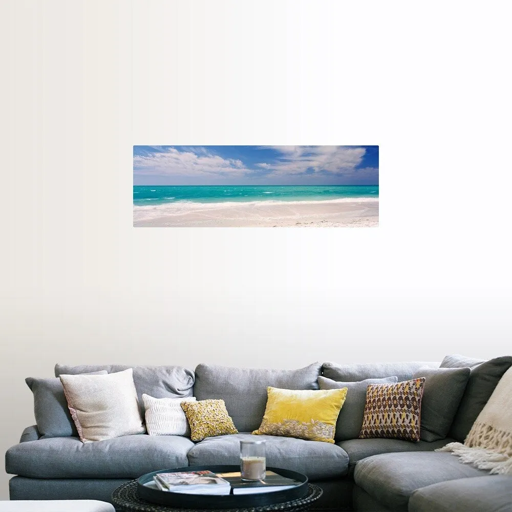 "Clouds over the sea, Lido Beach, St. Armands Key, Gulf of Mexico, Florida" Poster Print - Multi