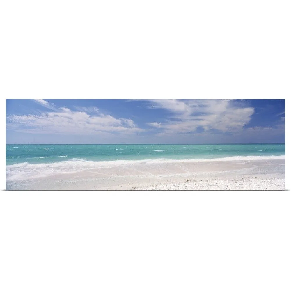 "Clouds over the sea, Lido Beach, St. Armands Key, Gulf of Mexico, Florida" Poster Print - Multi