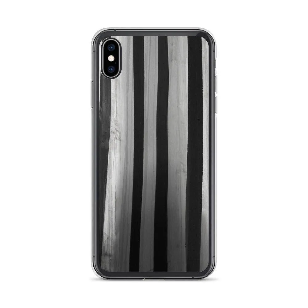 "Striped Asylum Wallpaper" iPhone Case